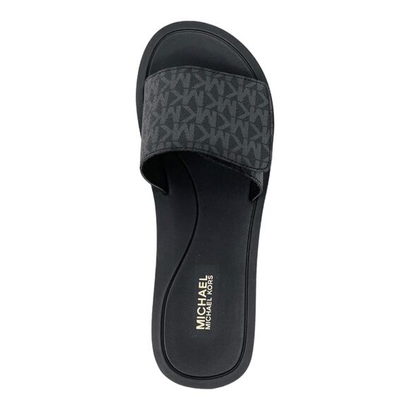 Michael Kors MK Signature Logo Print Wade Slide Women's Size 8 9 New! - Picture 5 of 8